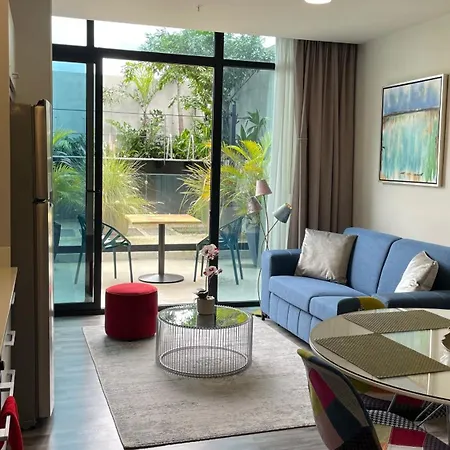 Cozy Apartment With Terrace, Sj Cosmopolitan Tower #402 San José Exterior foto